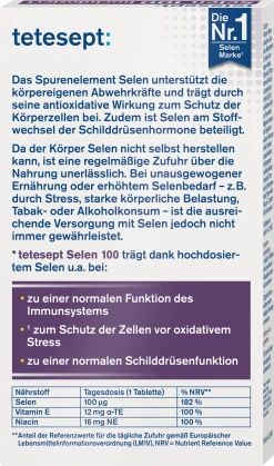 Tetesept Selen 100 Hochdosiert Mini-Tabletten 7 Tetesept Selen 100 Hochdosiert Mini-Tabletten -NIVEA SHOP MAM 7123707 SHOP IMAGE 1.4
