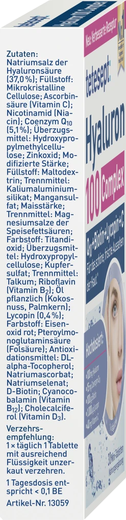 Tetesept Hyaluron 100 Complex Mini-Tabletten -NIVEA SHOP MAM 7145642 SHOP IMAGE 1.6