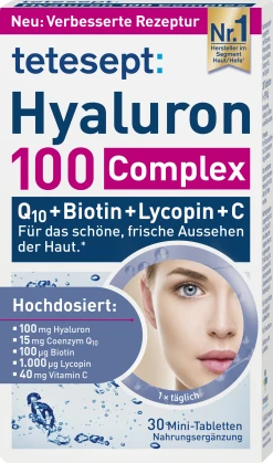 Tetesept Hyaluron 100 Complex Mini-Tabletten