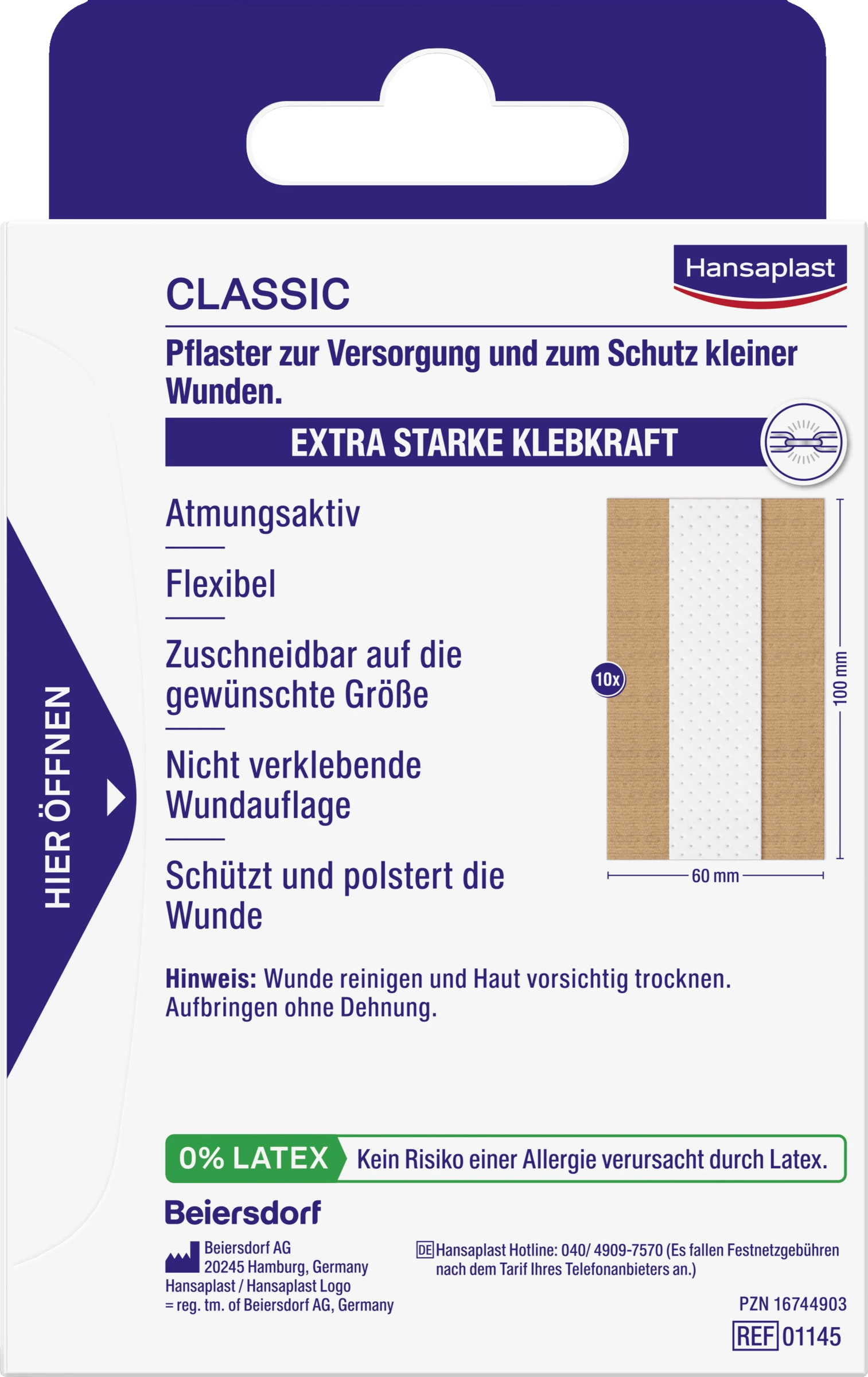 HANSAPLAST Classic Pflaster 1m 2 HANSAPLAST Classic Pflaster 1m – Bild 2