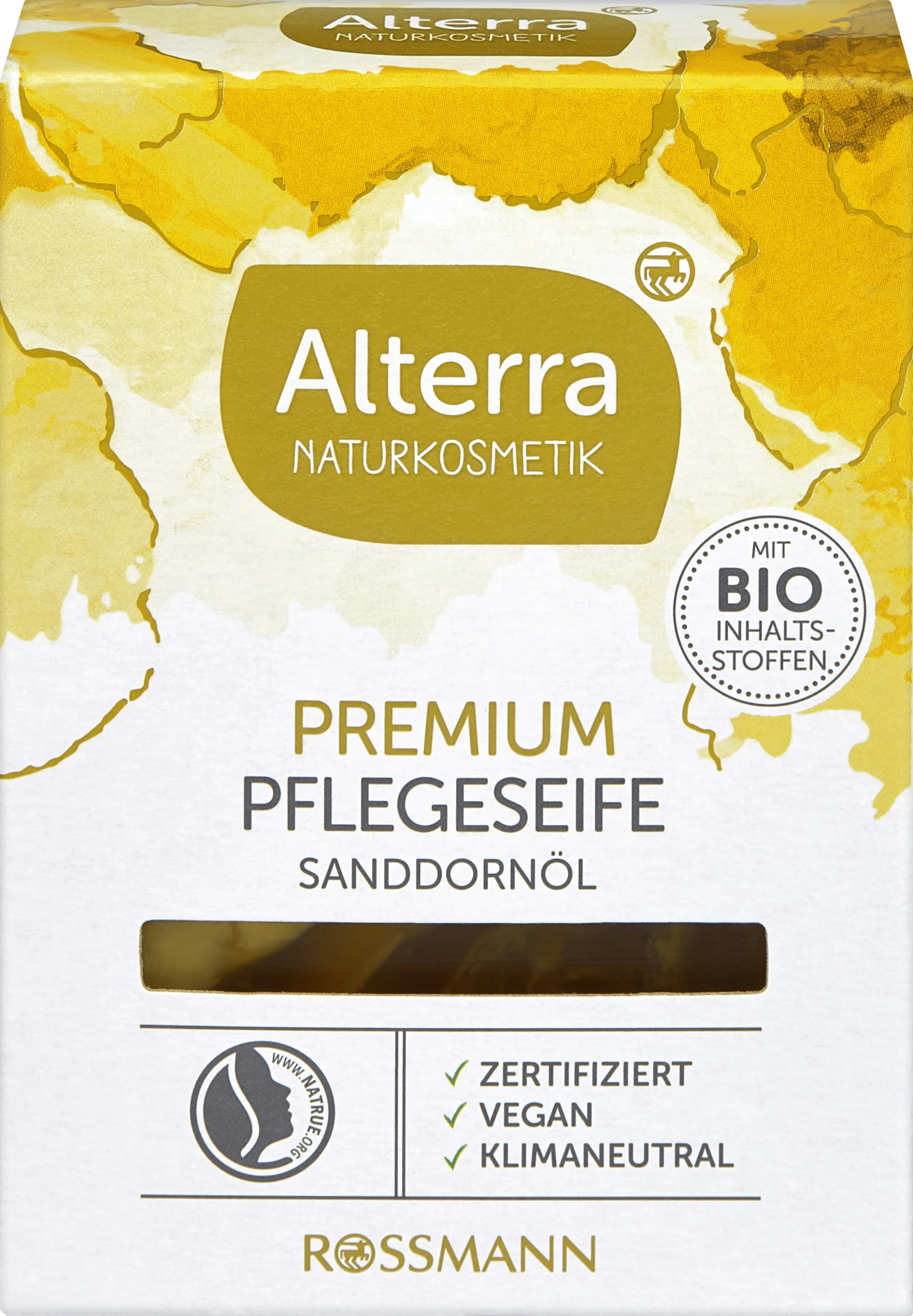 Alterra NATURKOSMETIK Premium Pflegeseife Sanddornöl 1 Alterra NATURKOSMETIK Premium Pflegeseife Sanddornöl