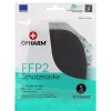 Opharm FFP2 Schutzmaske Schwarz 5-lagig