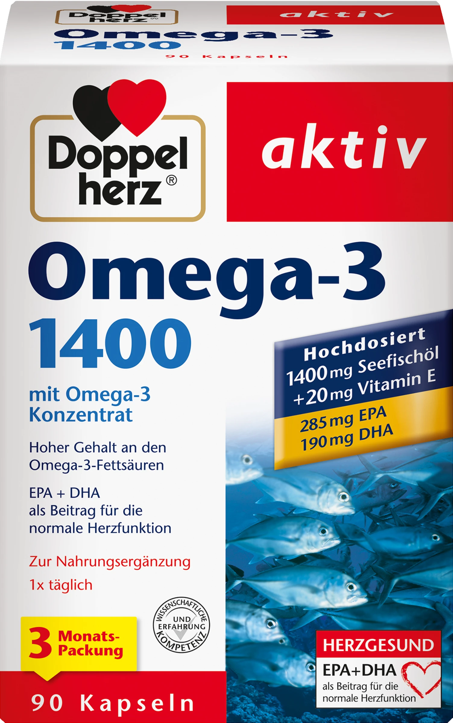 Doppelherz Aktiv Omega-3 1400 Kapseln 1 Doppelherz Aktiv Omega-3 1400 Kapseln