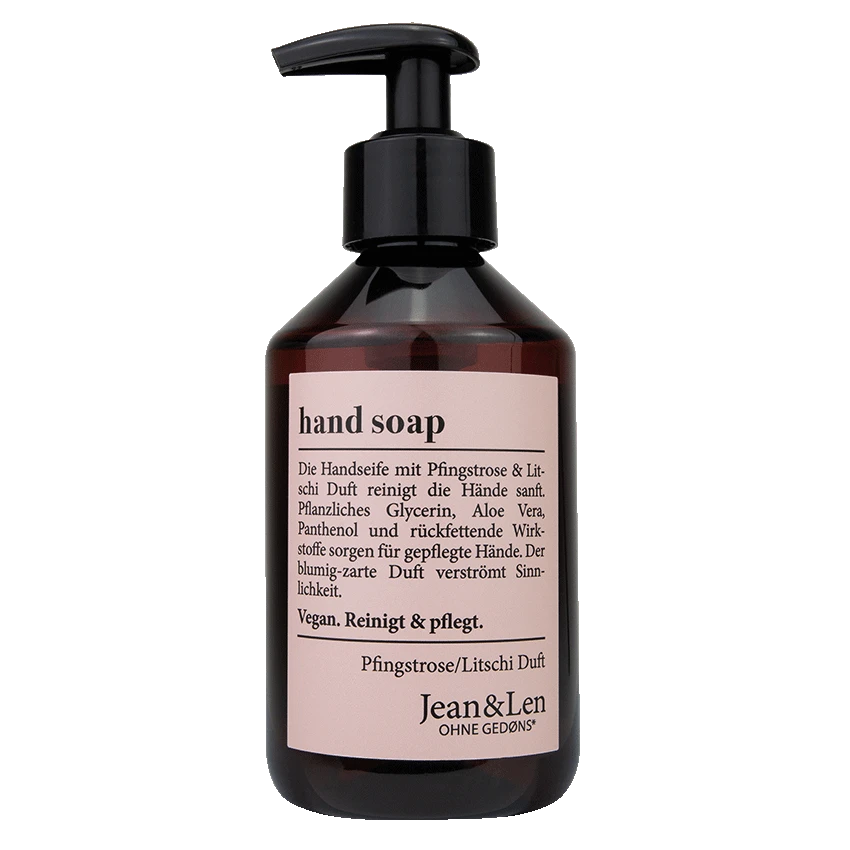Jean&Len Flüssigseife Pfingstrose/Litschi Duft 1 Jean&Len Flüssigseife Pfingstrose/Litschi Duft