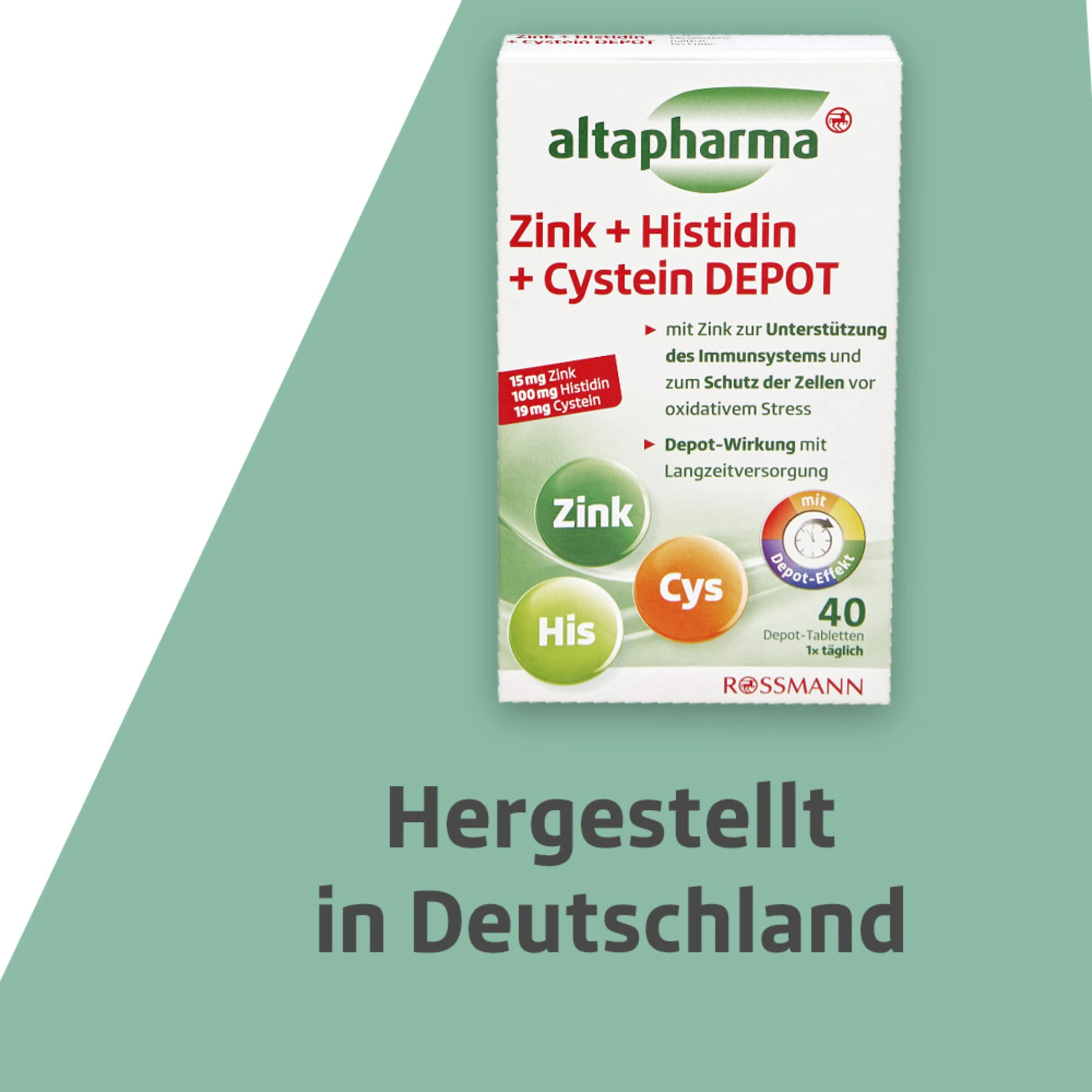Altapharma Zink + Histidin + Cystein Depot Tabletten 6 Altapharma Zink + Histidin + Cystein Depot Tabletten – Bild 6