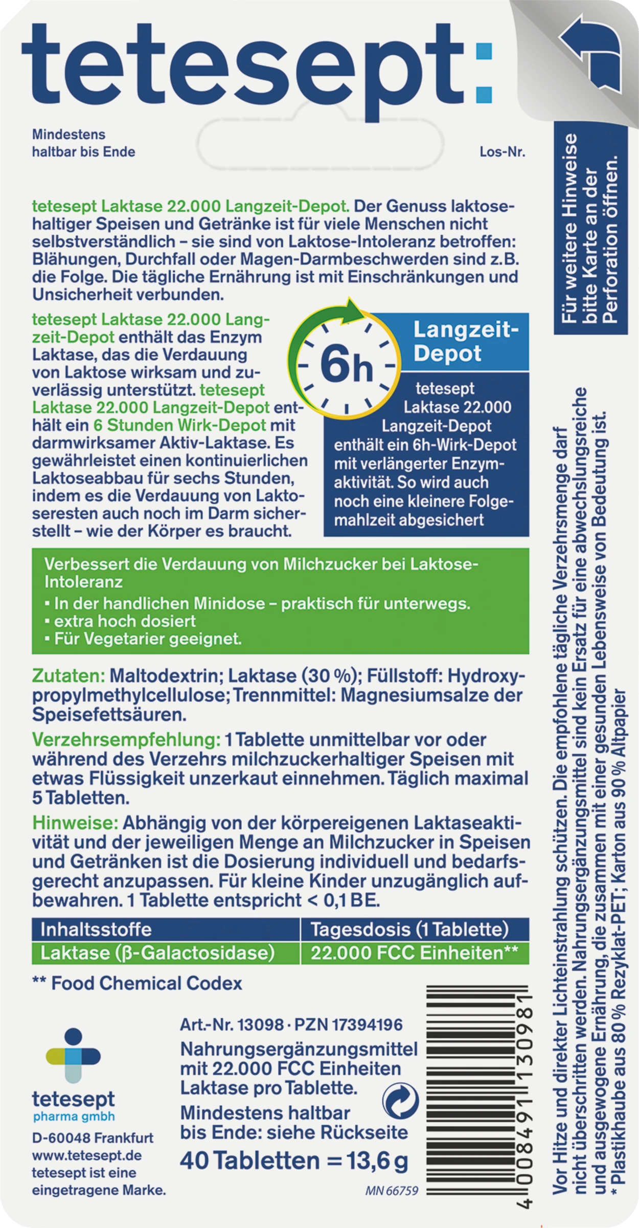 Tetesept Laktase 22.000 Langzeit-Depot 4 Tetesept Laktase 22.000 Langzeit-Depot – Bild 4