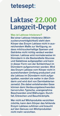 Tetesept Laktase 22.000 Langzeit-Depot 6 Tetesept Laktase 22.000 Langzeit-Depot -NIVEA SHOP MAM 7932962 SHOP IMAGE 1.4