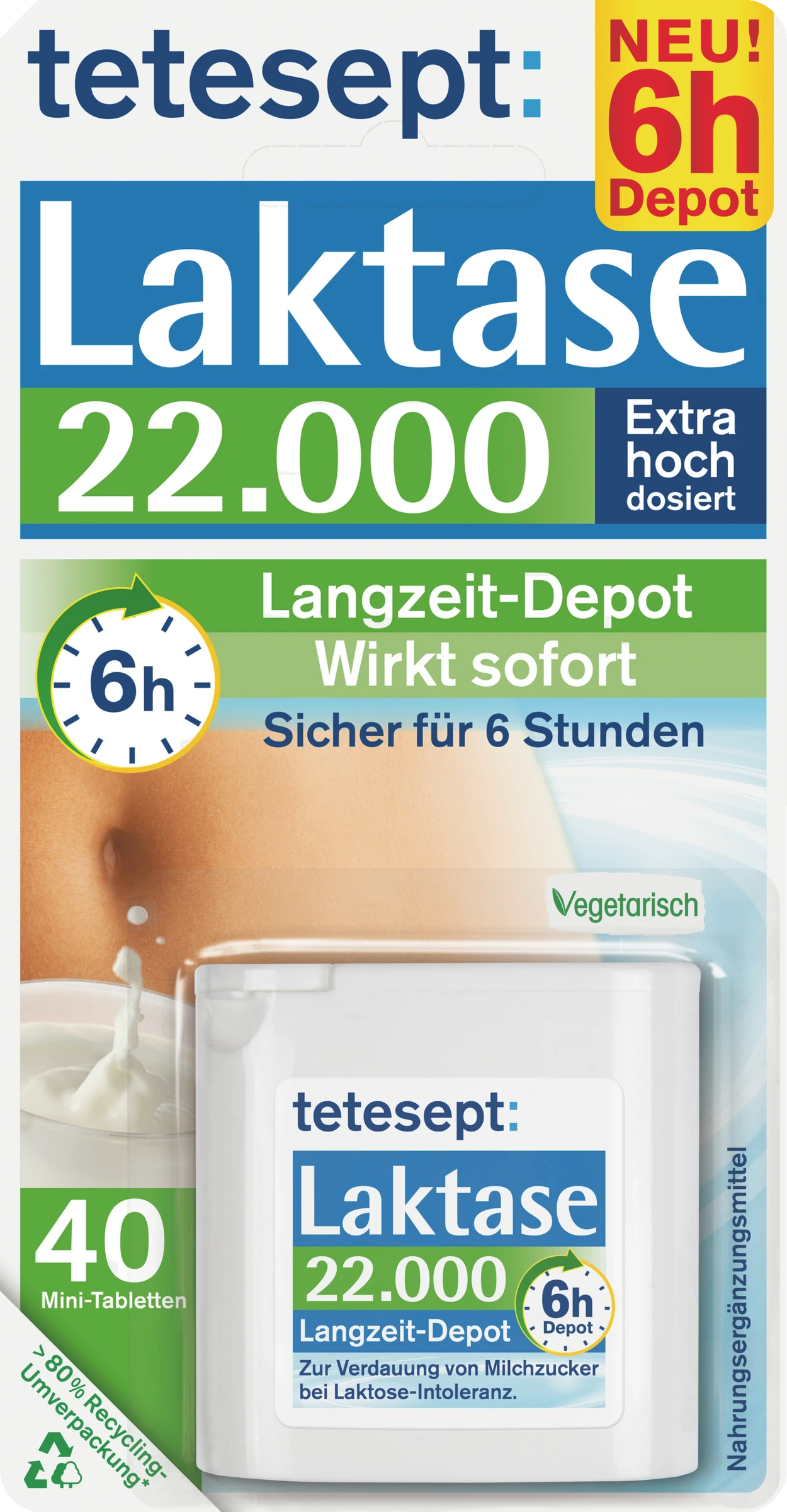 Tetesept Laktase 22.000 Langzeit-Depot 1 Tetesept Laktase 22.000 Langzeit-Depot