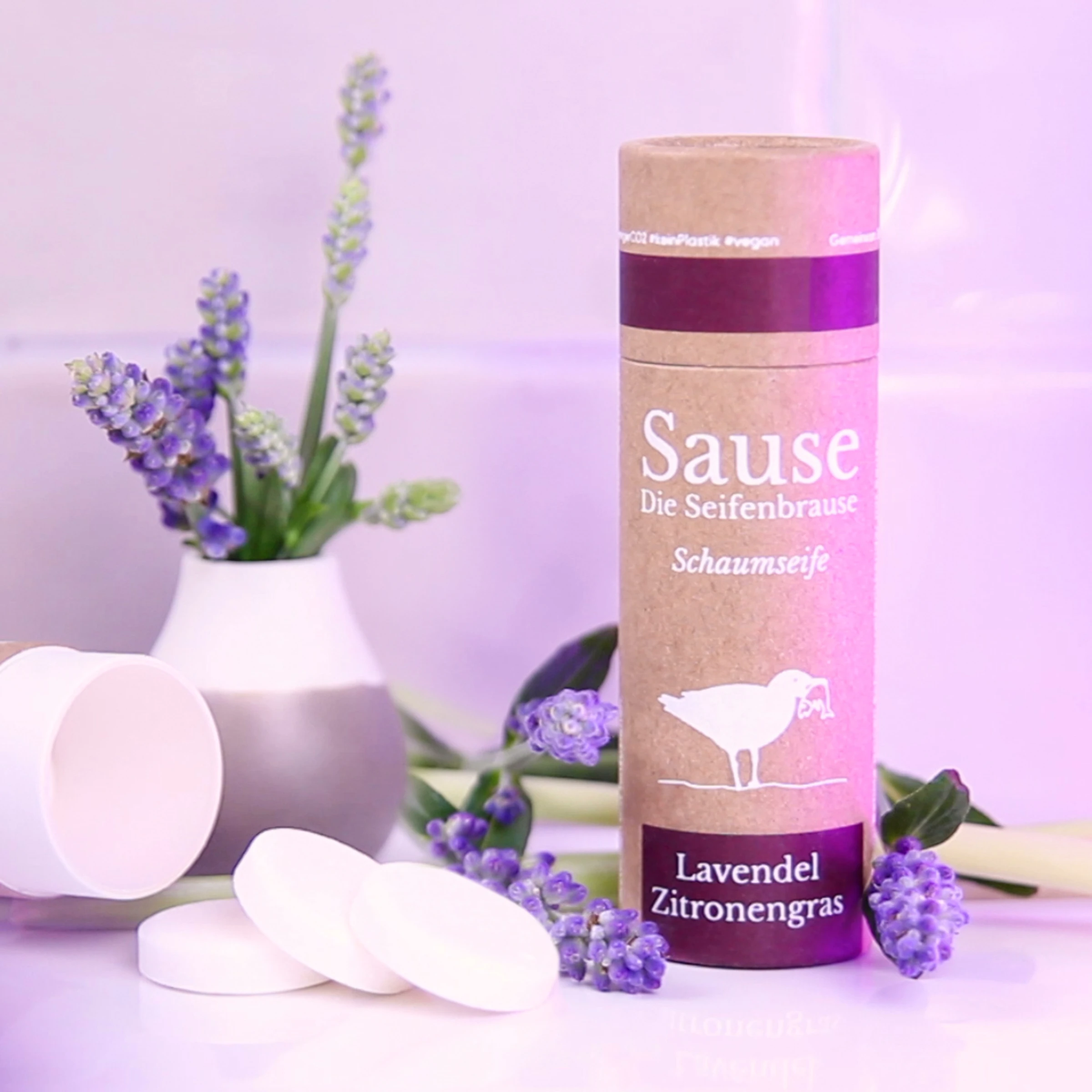 SAUSE SEIFENBRAUSE Schaumseife Lavendel Zitronengras Tabletten 3 SAUSE SEIFENBRAUSE Schaumseife Lavendel Zitronengras Tabletten – Bild 3