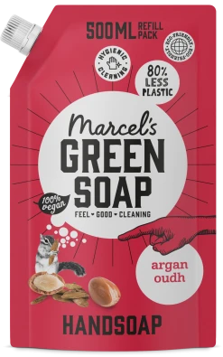 Marcel's Green Soap Handseife Argan & Oudh Nachfüllbeutel