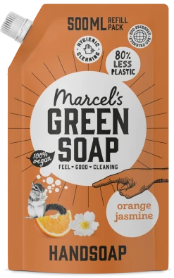 Marcel's Green Soap Handseife Orange & Jasmin Nachfüllbeutel