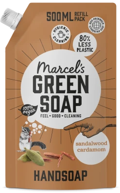 Marcel's Green Soap Handseife Sandelholz & Kardamom Nachfüllbeutel