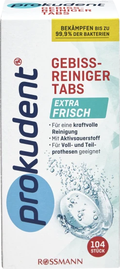 Prokudent Gebissreiniger Tabs Extra Frisch