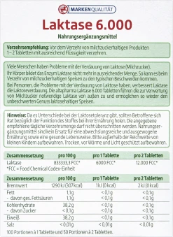 Altapharma Laktase 6.000 -NIVEA SHOP MAM 8059143 SHOP IMAGE 1.4