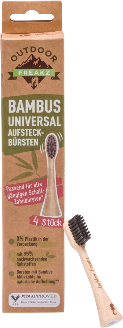 Outdoor Freakz Aufsteckbürsten Bambus Universal
