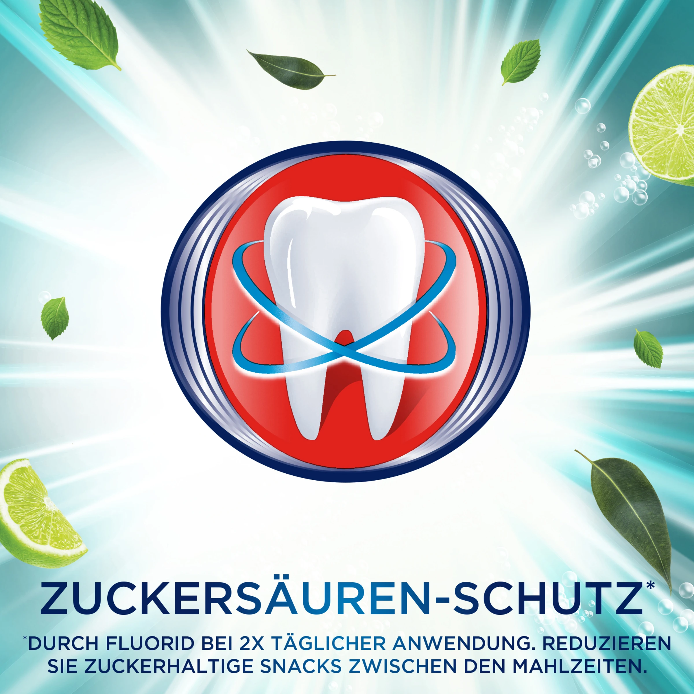 Odol-med3 SENSES Revitalising Eukalyptus, Limette & Minze Zahncreme 3 Odol-med3 SENSES Revitalising Eukalyptus, Limette & Minze Zahncreme – Bild 3