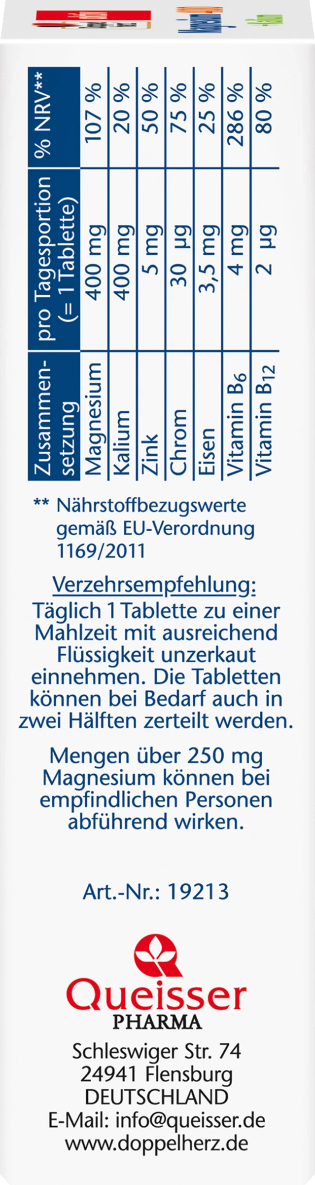 Doppelherz Magnesium 400 + Kalium Tabletten 3 Doppelherz Magnesium 400 + Kalium Tabletten – Bild 3