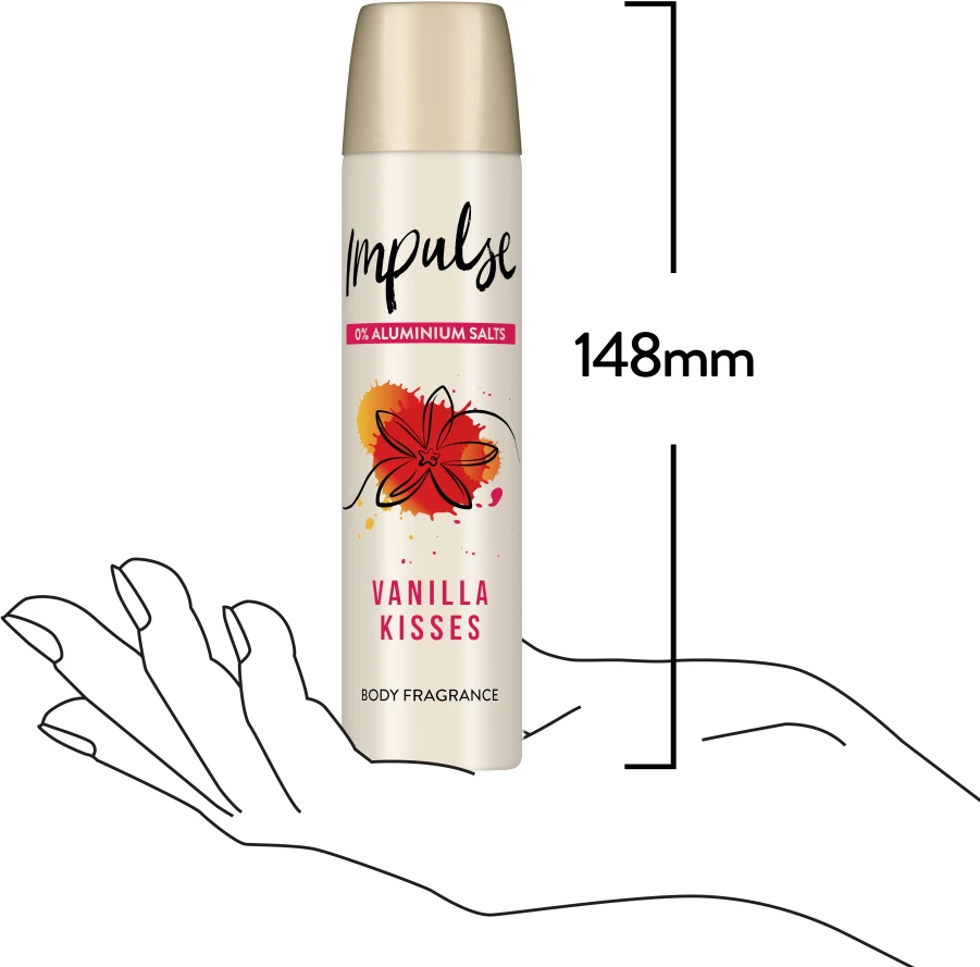 Impulse Deo Spray Vanilla Kisses 6 Impulse Deo Spray Vanilla Kisses – Bild 6