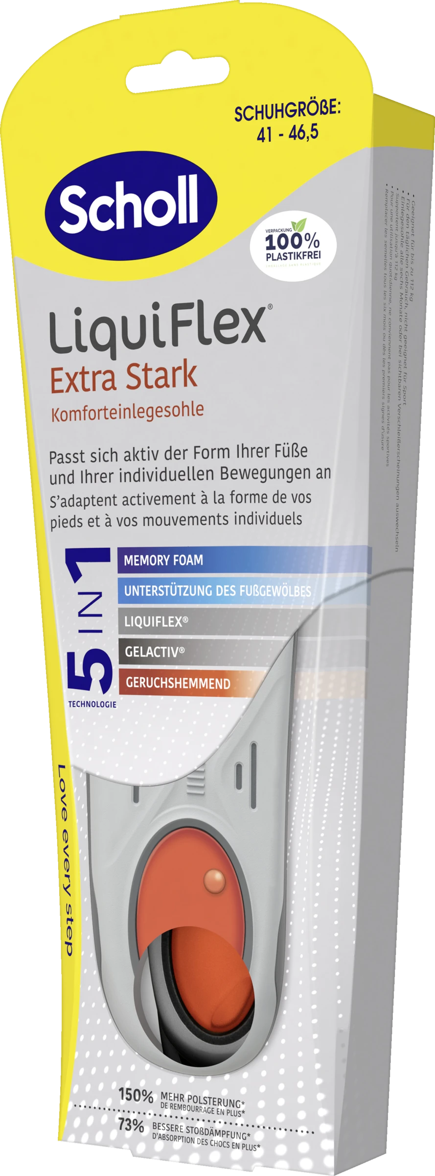 Scholl LiquiFlex Extra Stark Komforteinlegesohle Größe 41- 46,5 2 Scholl LiquiFlex Extra Stark Komforteinlegesohle Größe 41- 46,5 – Bild 2