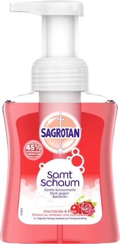 Sagrotan Samt Schaum Sanfte Schaumseife Kirschblüte & Rose