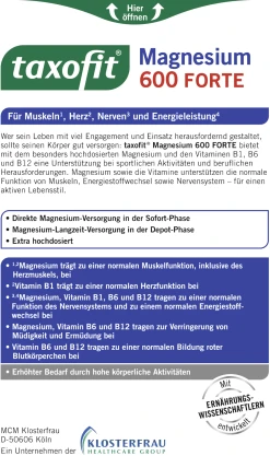 Taxofit Magnesium 600 Forte -NIVEA SHOP MAM 8413223 SHOP IMAGE 1.4