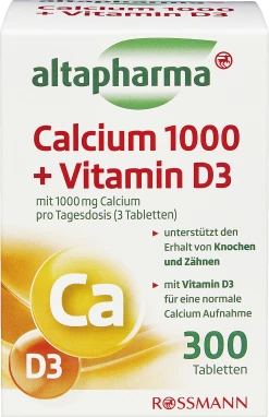 Altapharma Calcium 1000 + Vitamin D3