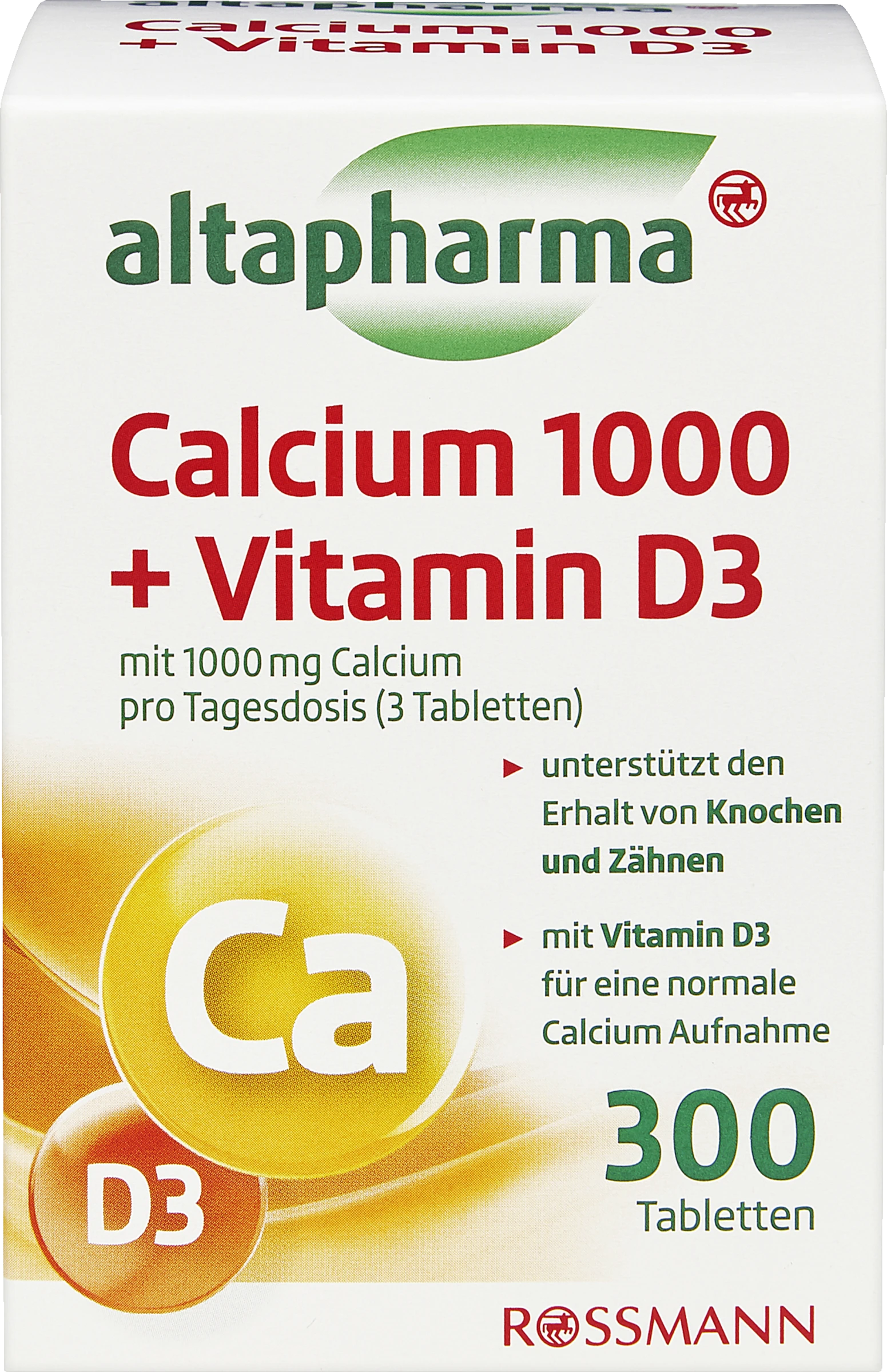 Altapharma Calcium 1000 + Vitamin D3 1 Altapharma Calcium 1000 + Vitamin D3