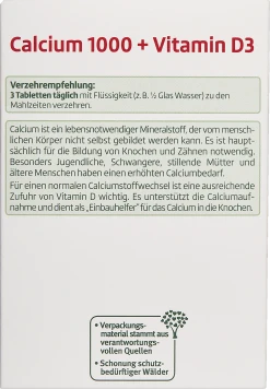 Altapharma Calcium 1000 + Vitamin D3 7 Altapharma Calcium 1000 + Vitamin D3 -NIVEA SHOP MAM 8438784 SHOP IMAGE 1.4