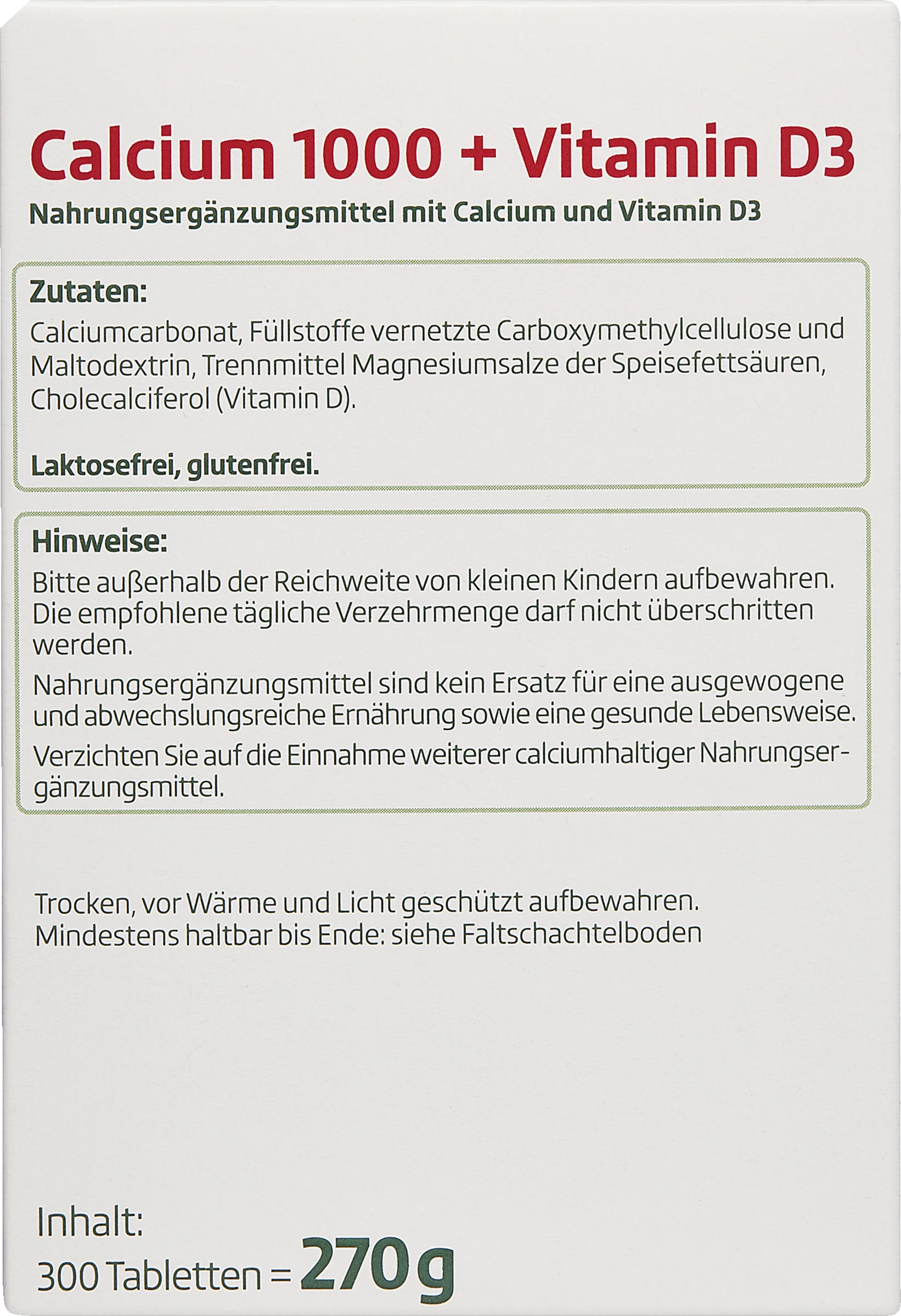 Altapharma Calcium 1000 + Vitamin D3 2 Altapharma Calcium 1000 + Vitamin D3 – Bild 2