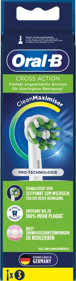 Oral B Aufsteckbürsten Cross Action Clean Maximiser