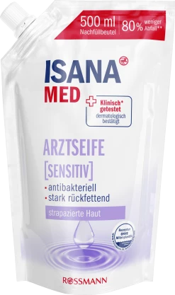 ISANA MED Arztseife Sensitiv Nachfüllbeutel