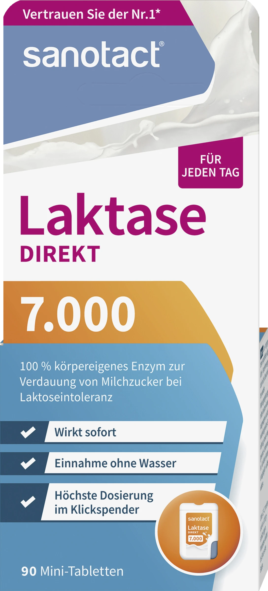 Sanotact® Laktase 7.000 Direkt Mini-Tabletten 4 Sanotact® Laktase 7.000 Direkt Mini-Tabletten – Bild 4