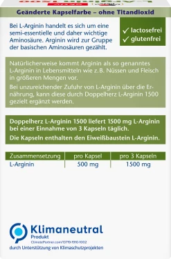 Doppelherz L-Arginin 1500 Kapseln 8 Doppelherz L-Arginin 1500 Kapseln -NIVEA SHOP MAM 8598824 SHOP IMAGE 1.6