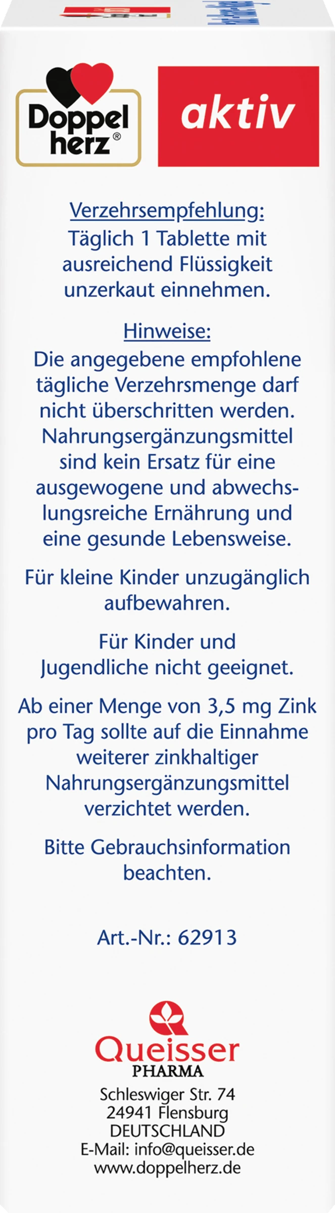 Doppelherz Aktiv Haut + Haare + Nägel Tabletten 2 Doppelherz Aktiv Haut + Haare + Nägel Tabletten – Bild 2
