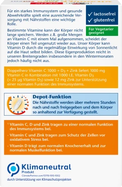 Doppelherz Vitamin C 1000 + D3 + Zink Depot -NIVEA SHOP MAM 8641972 SHOP IMAGE 1.4