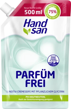Handsan Flüssigseife Sensitiv Nachfüllbeutel
