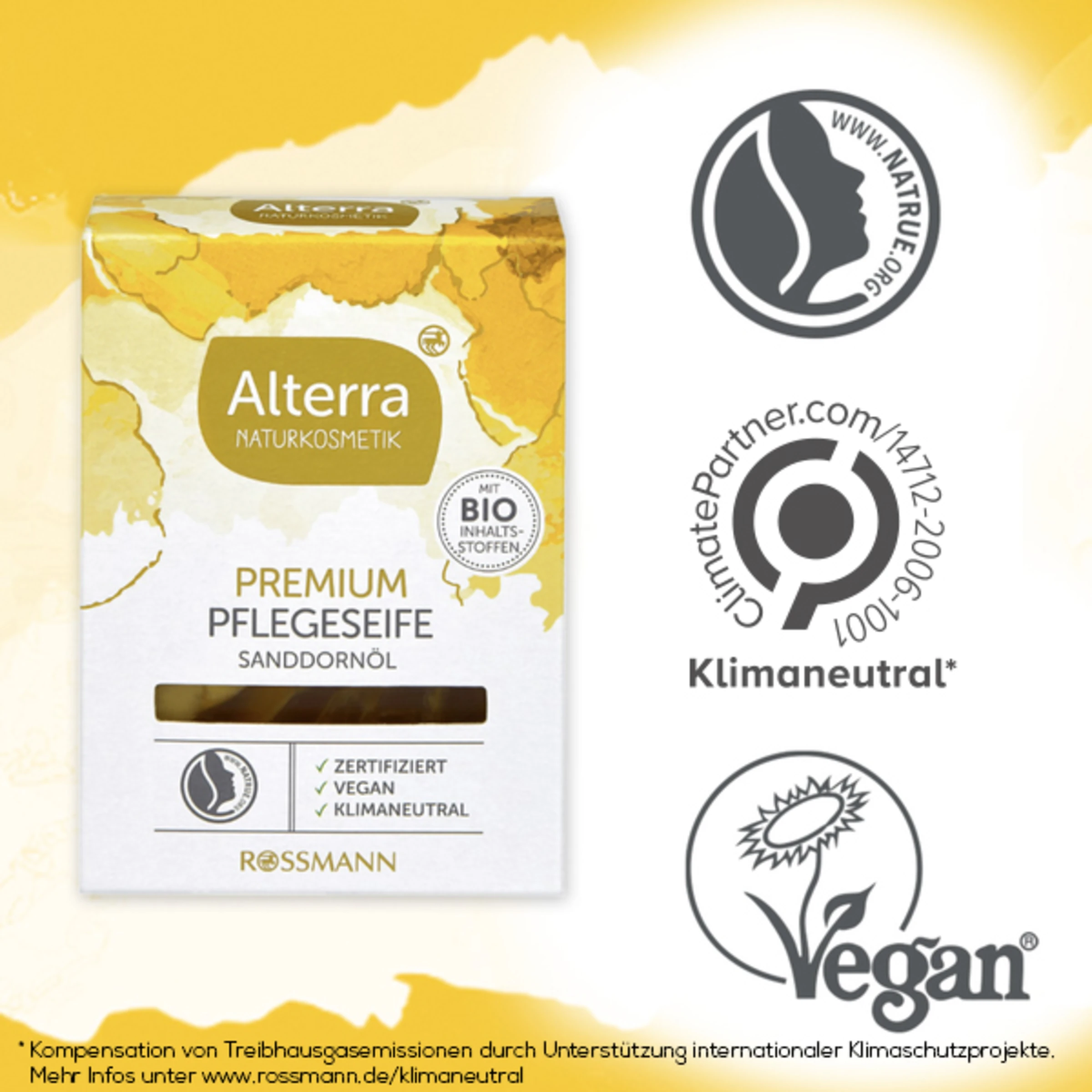 Alterra NATURKOSMETIK Premium Pflegeseife Sanddornöl 5 Alterra NATURKOSMETIK Premium Pflegeseife Sanddornöl – Bild 5