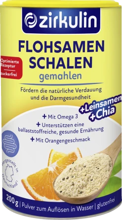 Zirkulin Flohsamen Schalen Gemahlen