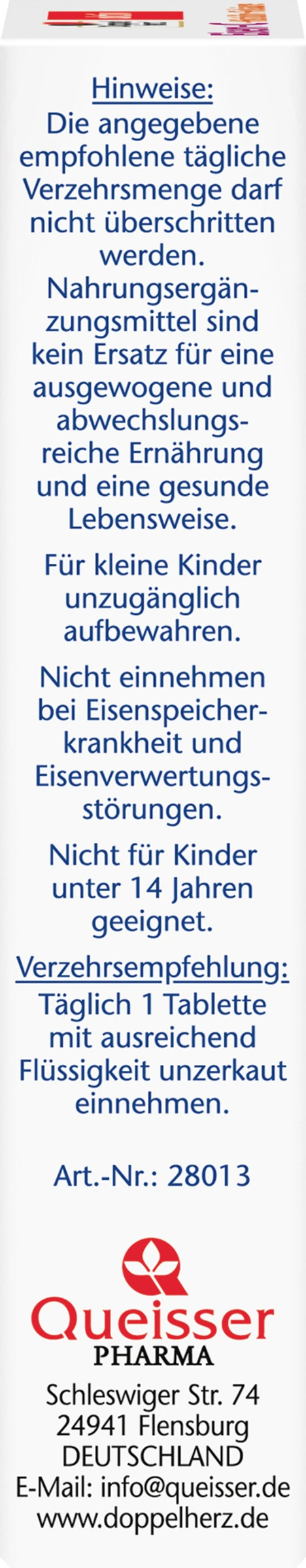 Doppelherz Aktiv Eisen + C + Histidin + Folsäure Mini-Tabletten 3 Doppelherz Aktiv Eisen + C + Histidin + Folsäure Mini-Tabletten – Bild 3