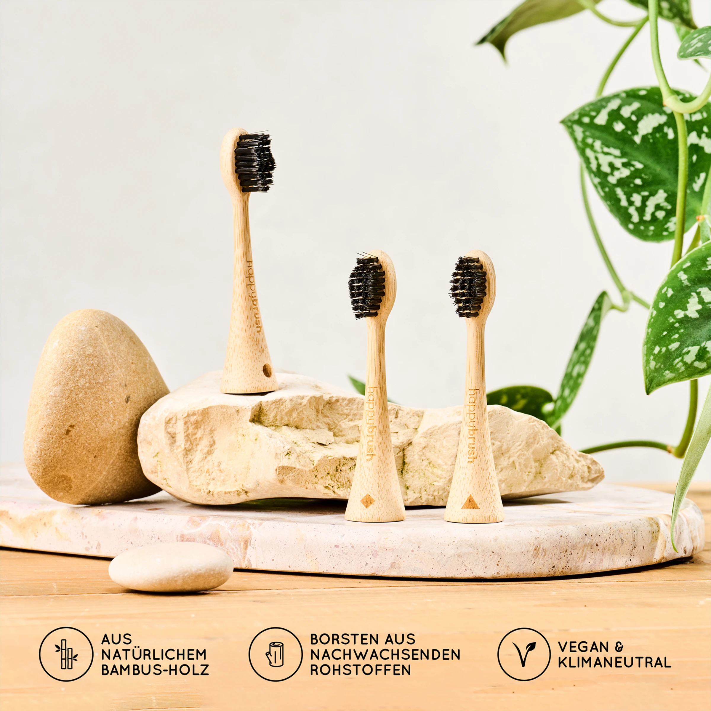 Happybrush Bambus Aufsteckbürsten ECO V3 4 Happybrush Bambus Aufsteckbürsten ECO V3 – Bild 4