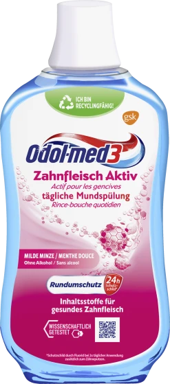 Odol-med3 Zahnfleisch Aktiv Tägliche Mundspülung