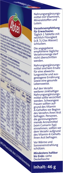 Abtei A-Z Komplett Langzeit-Multivitamine -NIVEA SHOP MAM 8807939 SHOP IMAGE 1.4