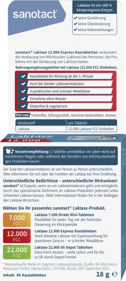 Sanotact® Express Laktase 12.000 Kautabletten -NIVEA SHOP MAM 8841814 SHOP IMAGE 1.4