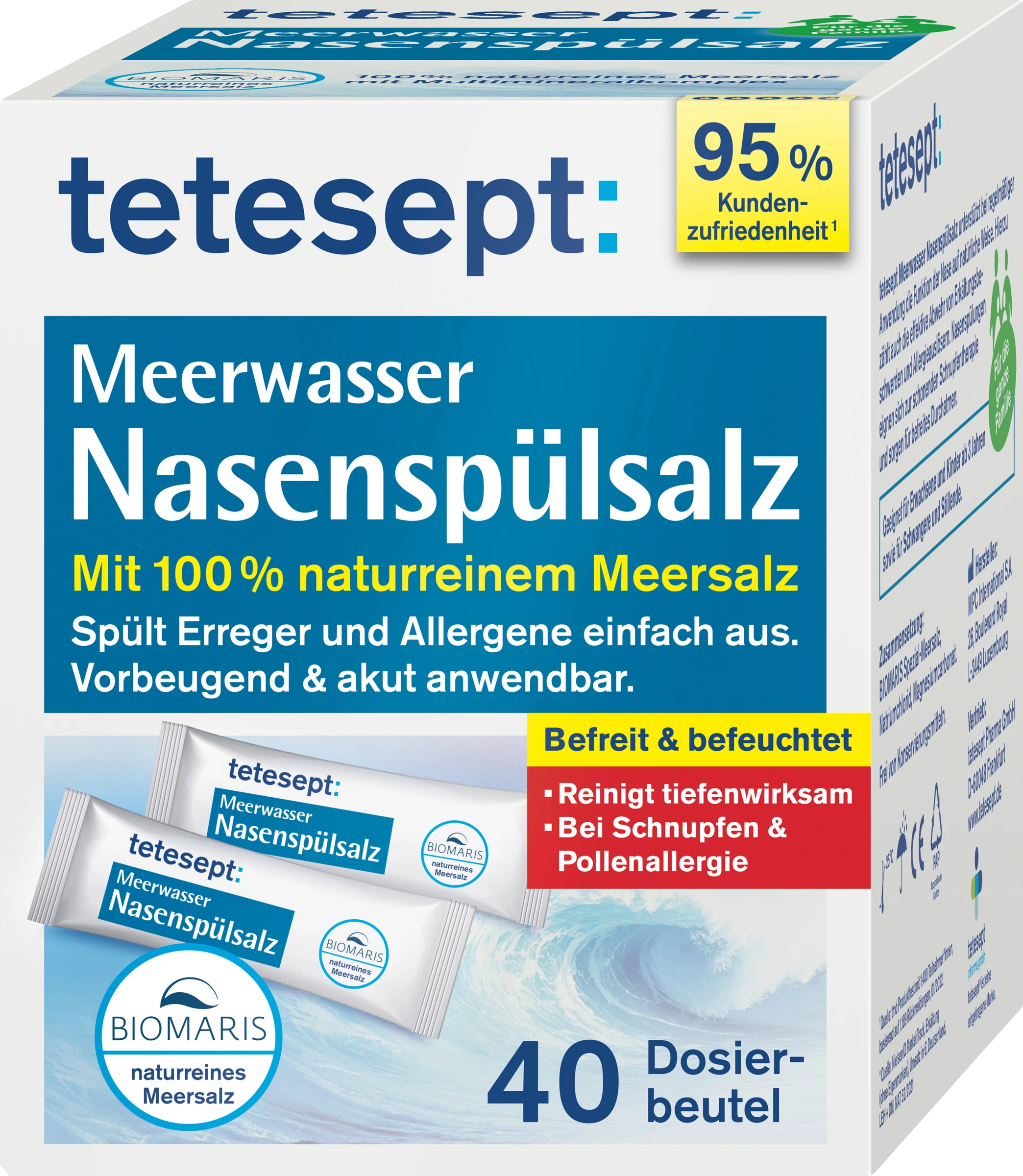 Tetesept Meerwasser Nasenspülsalz 1 Tetesept Meerwasser Nasenspülsalz