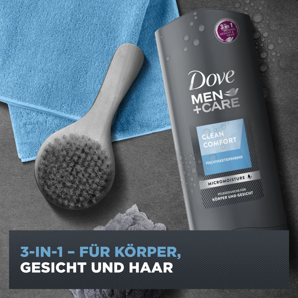 Dove Men+Care Duschgel Clean Comfort 2 Dove Men+Care Duschgel Clean Comfort – Bild 2