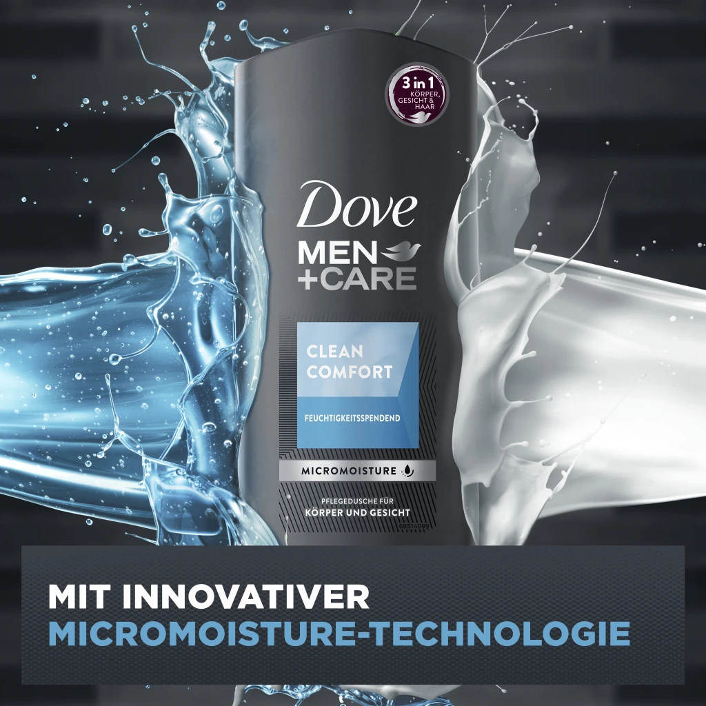 Dove Men+Care Duschgel Clean Comfort 3 Dove Men+Care Duschgel Clean Comfort – Bild 3