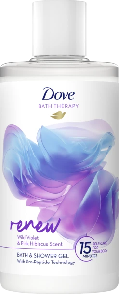 DOVE Renew Bath & Shower Gel Wild Violet & Pink Hibiscus Scent