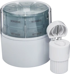 IDEENWELT Pillendose Mit Pillenspalter