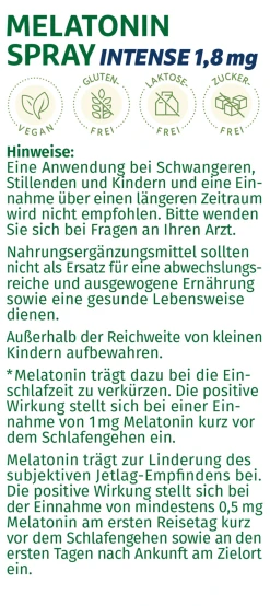 GreenDoc Melatonin Spray Intense 1,8 Mg -NIVEA SHOP MAM 9237978 SHOP IMAGE 1.4