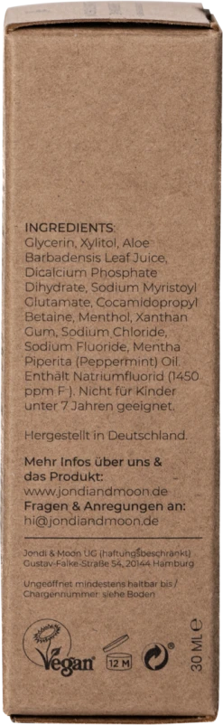 JONDI & MOON Zahncreme Menthol Reisegröße -NIVEA SHOP MAM 9289600 SHOP IMAGE 1.4